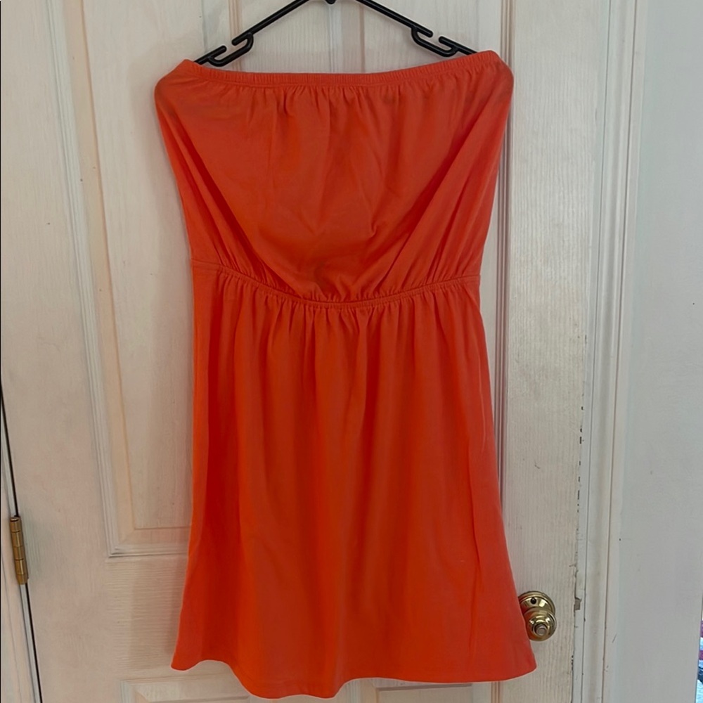 Old Navy NWT Orange Strapless Sundress or Beach Cover Up Casual Wear